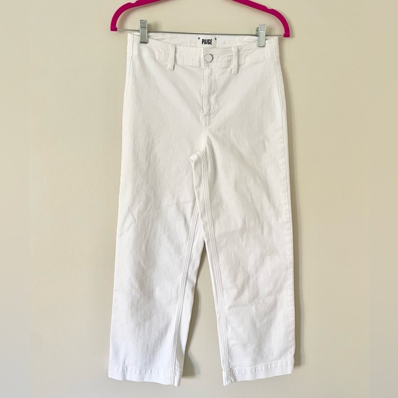 Paige Nellie Cropped Jeans in Crisp White - Picture 7 of 14